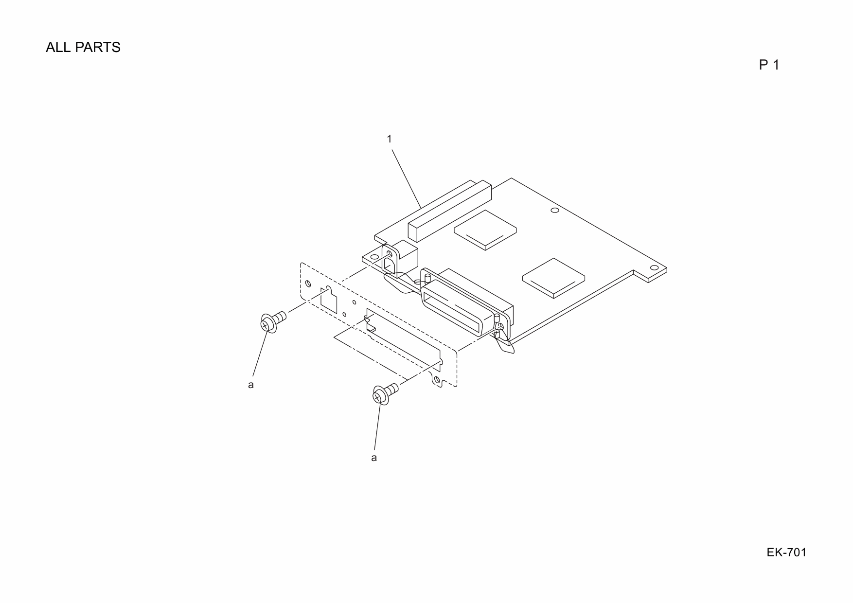 Konica-Minolta Options EK-701 15NQ Parts Manual-5